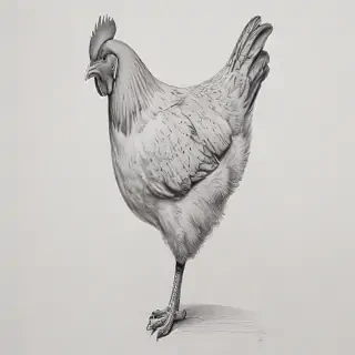 chicken drawing