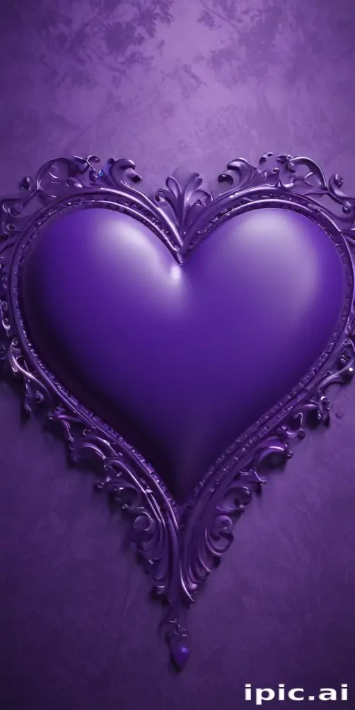 purple wallpaper heart