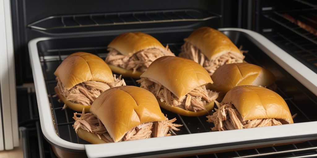 pulled chicken in the oven