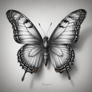 buterfly sketch