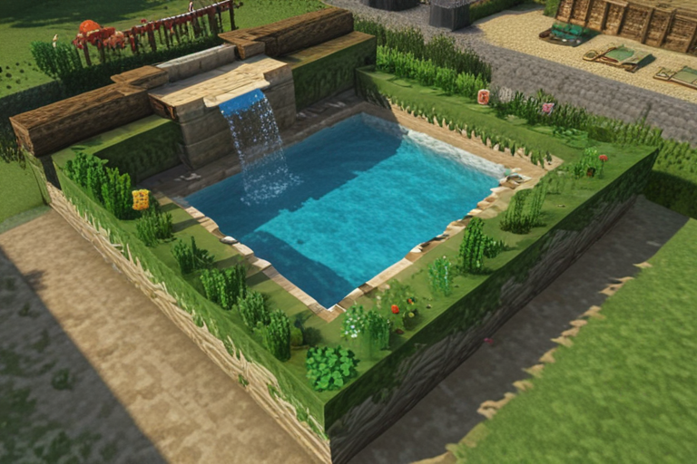 Minecraft water gardens