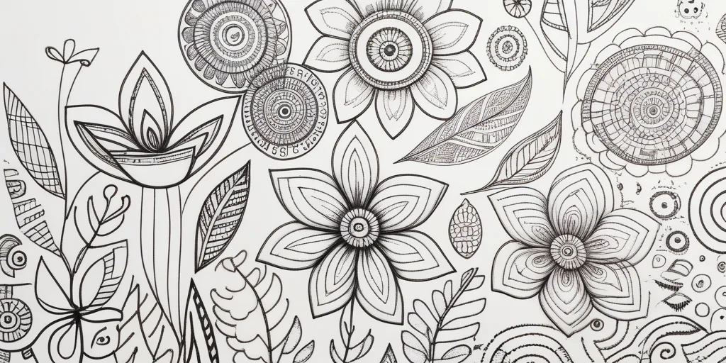 flower doodle art