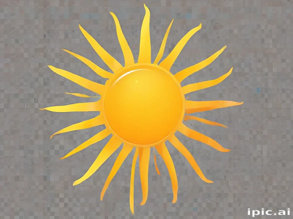transparent background sun clipart
