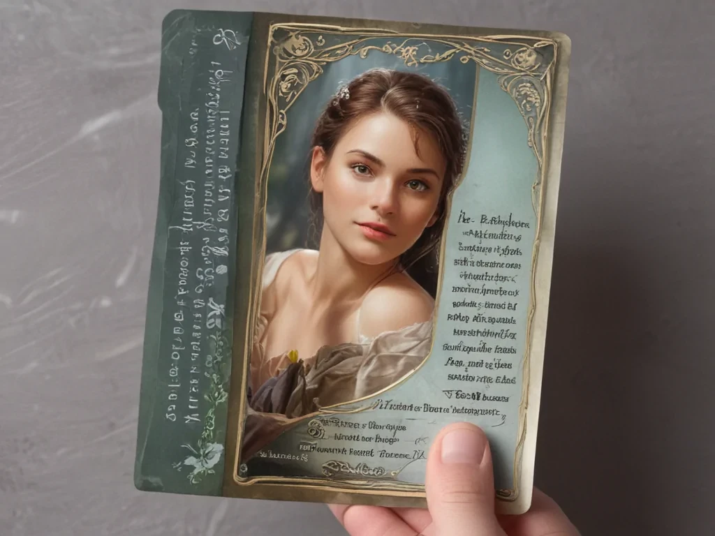 holding card