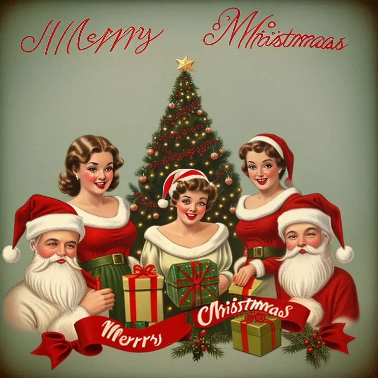 vintage merry christmas image