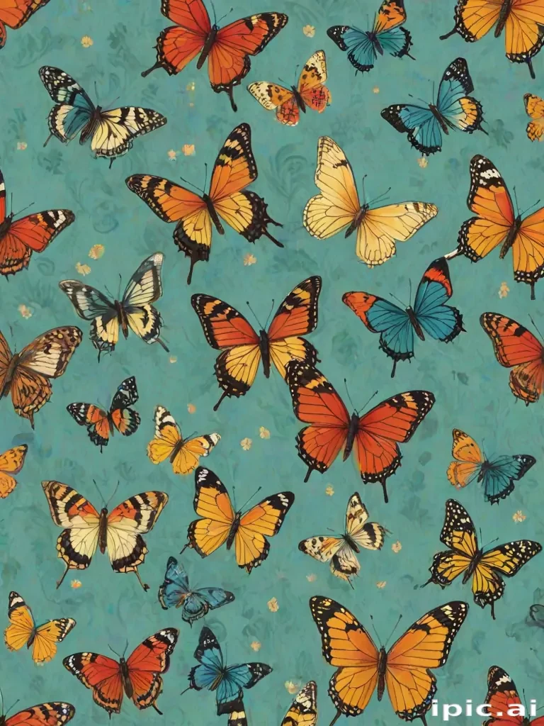butterfly wall paper