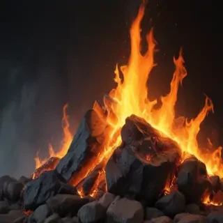 fire clear background