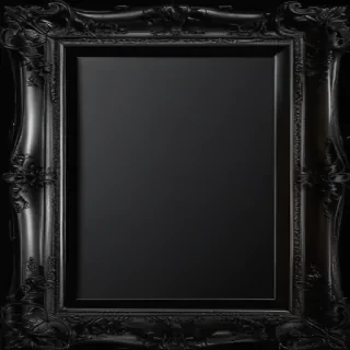 black frame transparent