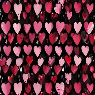 hearts background black