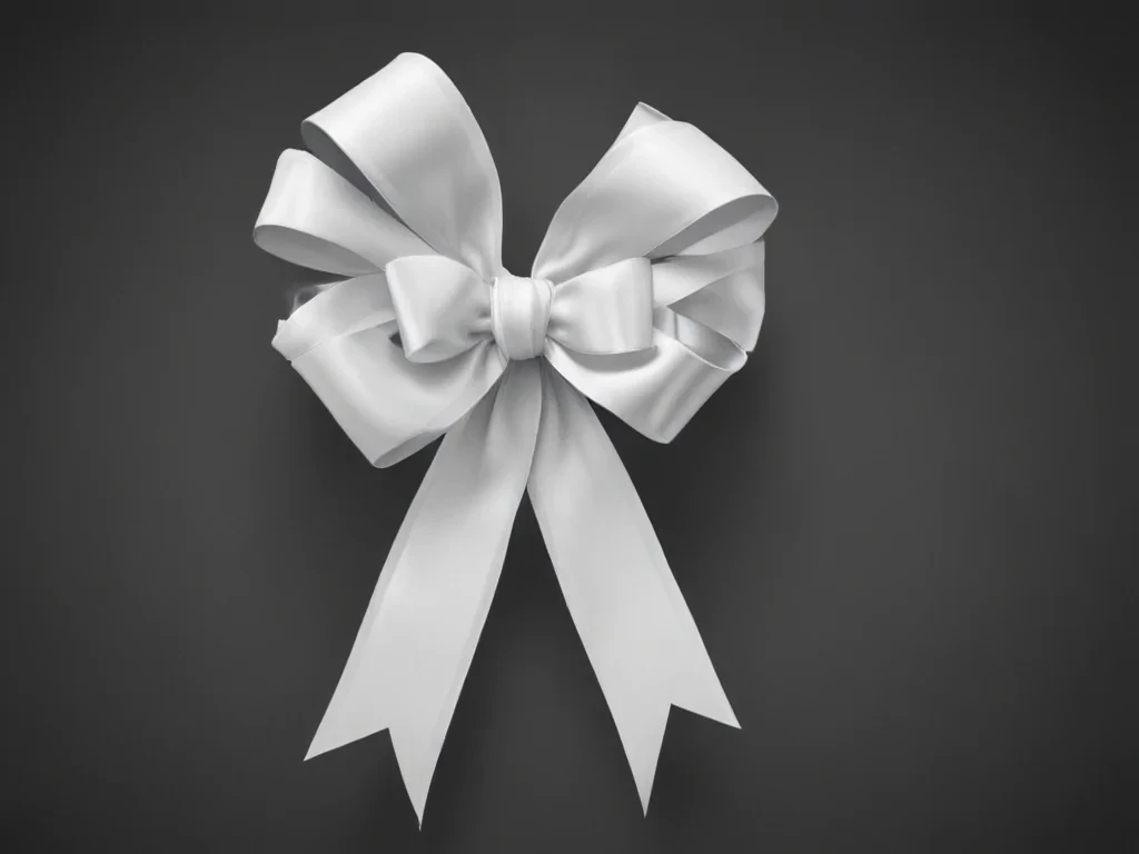 white ribbon png
