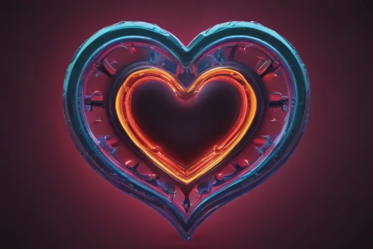 neon heart png
