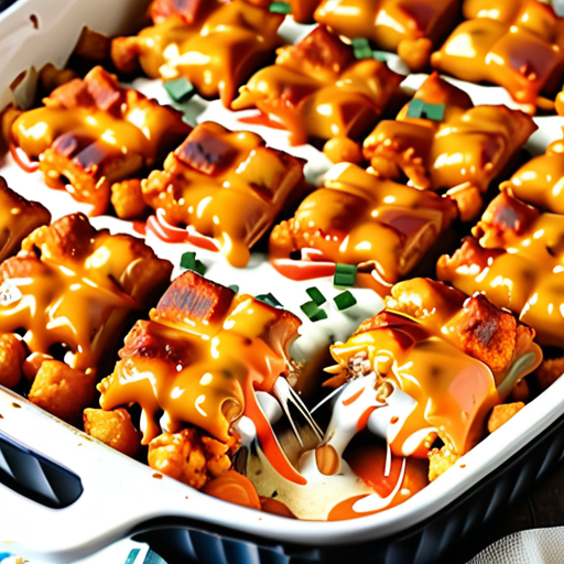 buffalo chicken tater tot casserole
