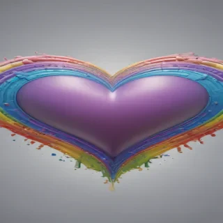 rainbow heart png