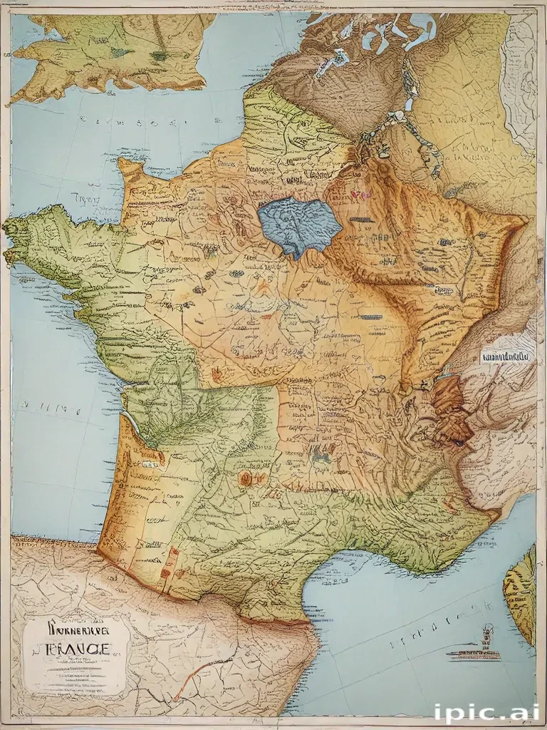 map of france