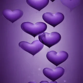 purple hearts wallpaper