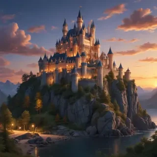 castle in cartoon