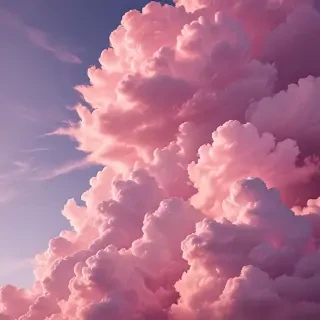 aesthetic pink clouds
