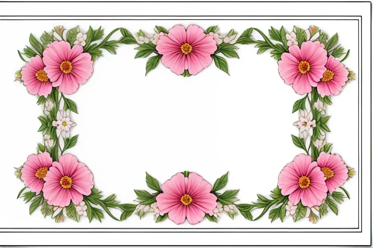 flower transparent border