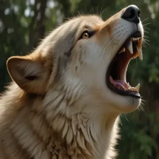 wolf howling png