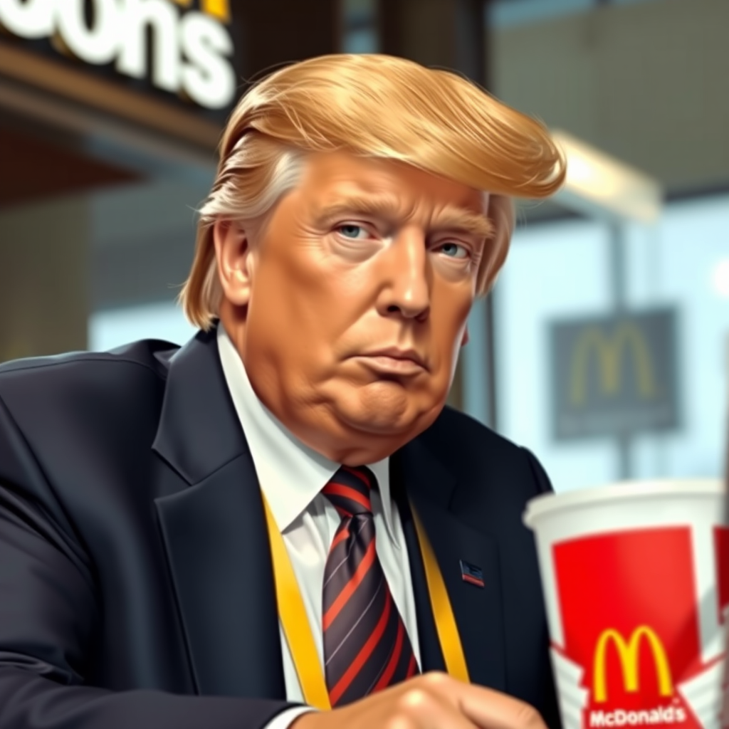 donald trump working at mcdonalds