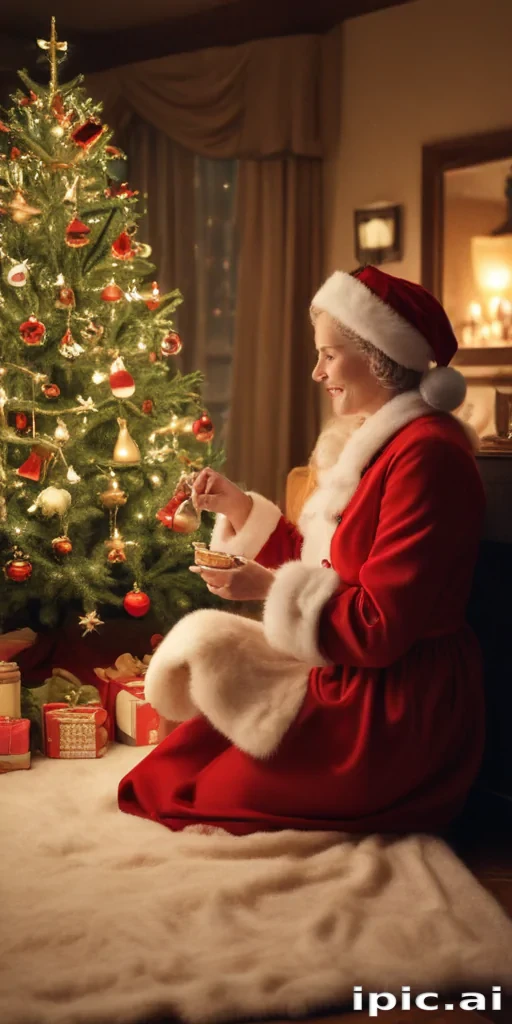 retro christmas image