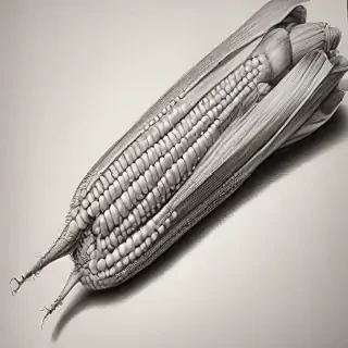 corn drawing