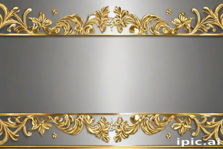 transparent background gold border