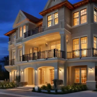 background of the house