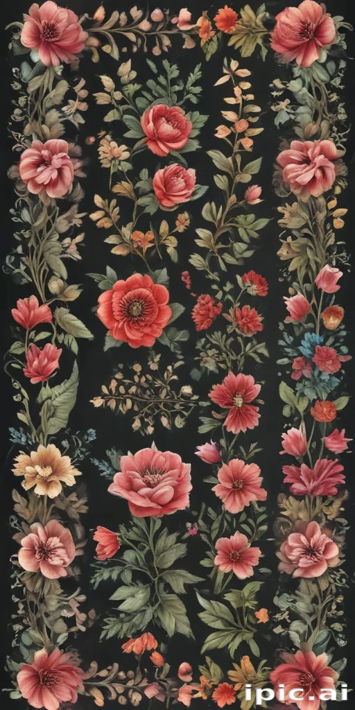 floral borders clipart