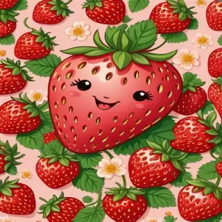 strawberry cute wallpaper