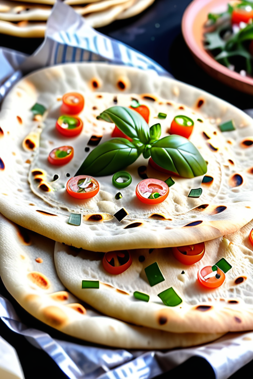 flatbread made with atta flour