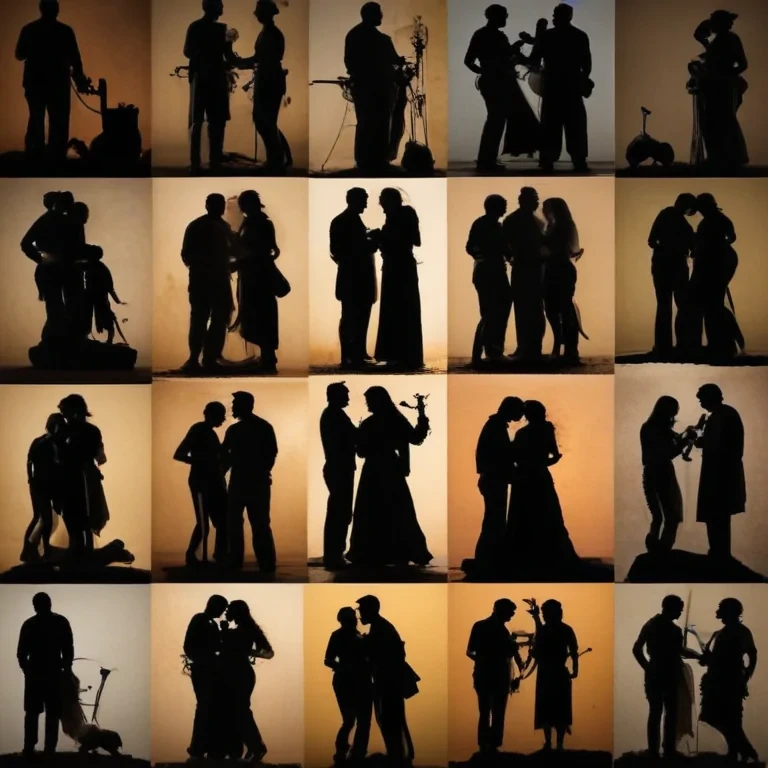 people silhouettes