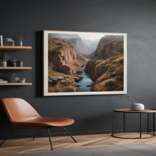 mockup wall art