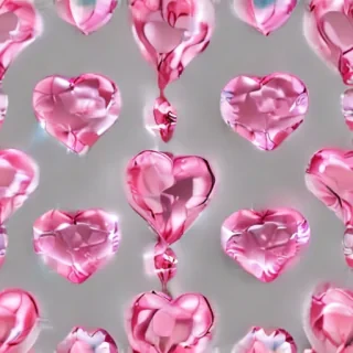 pink heart transparent