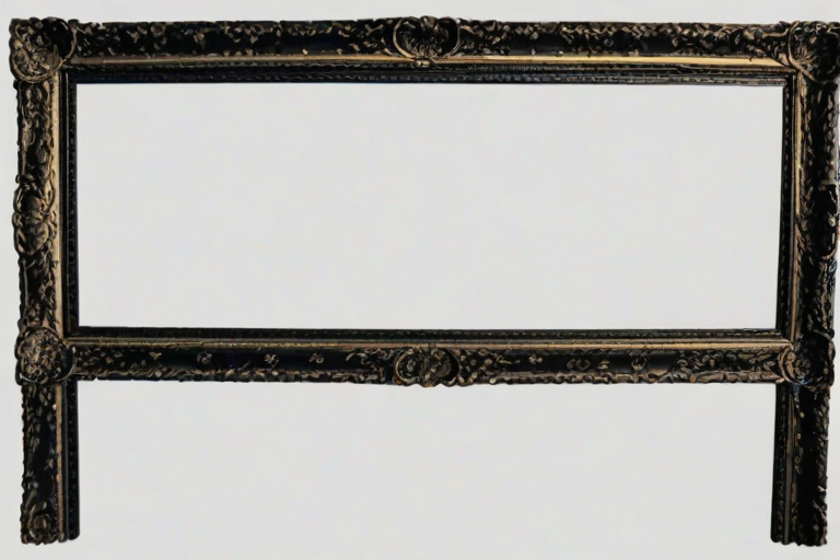 black picture frame png