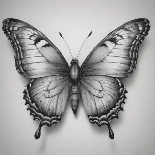 buterfly sketch