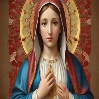 virgin mary clip art