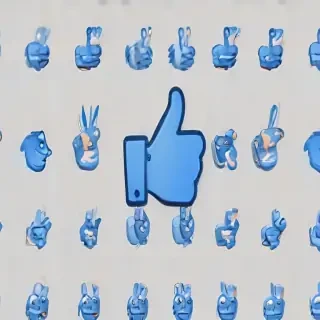 blue thumbs up emoji