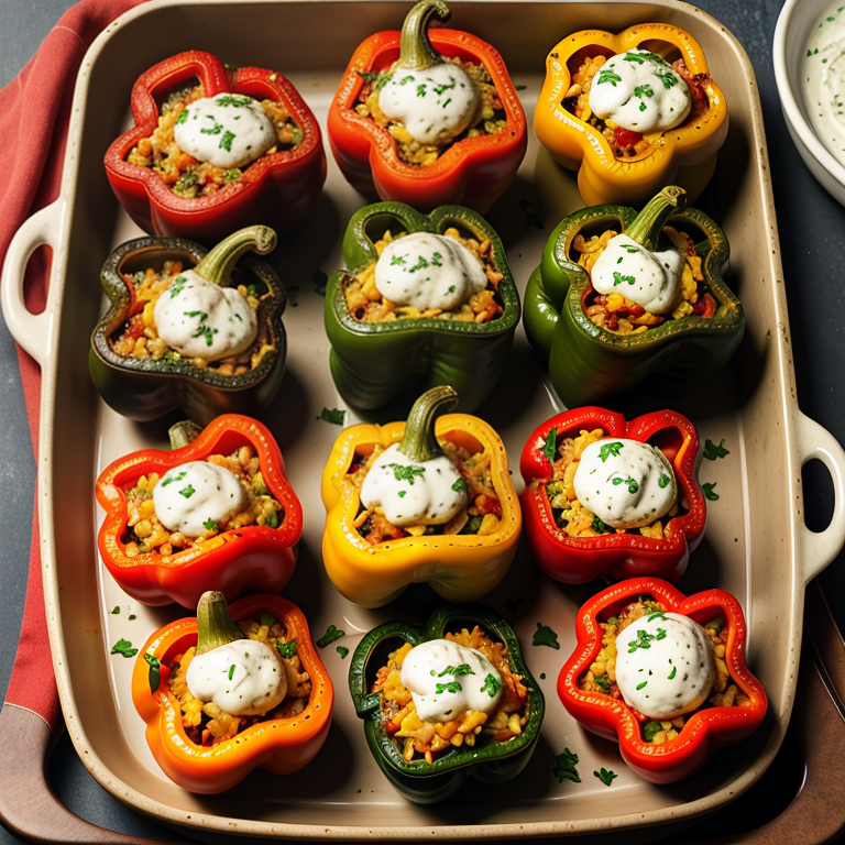 what do you serve with stuffed peppers