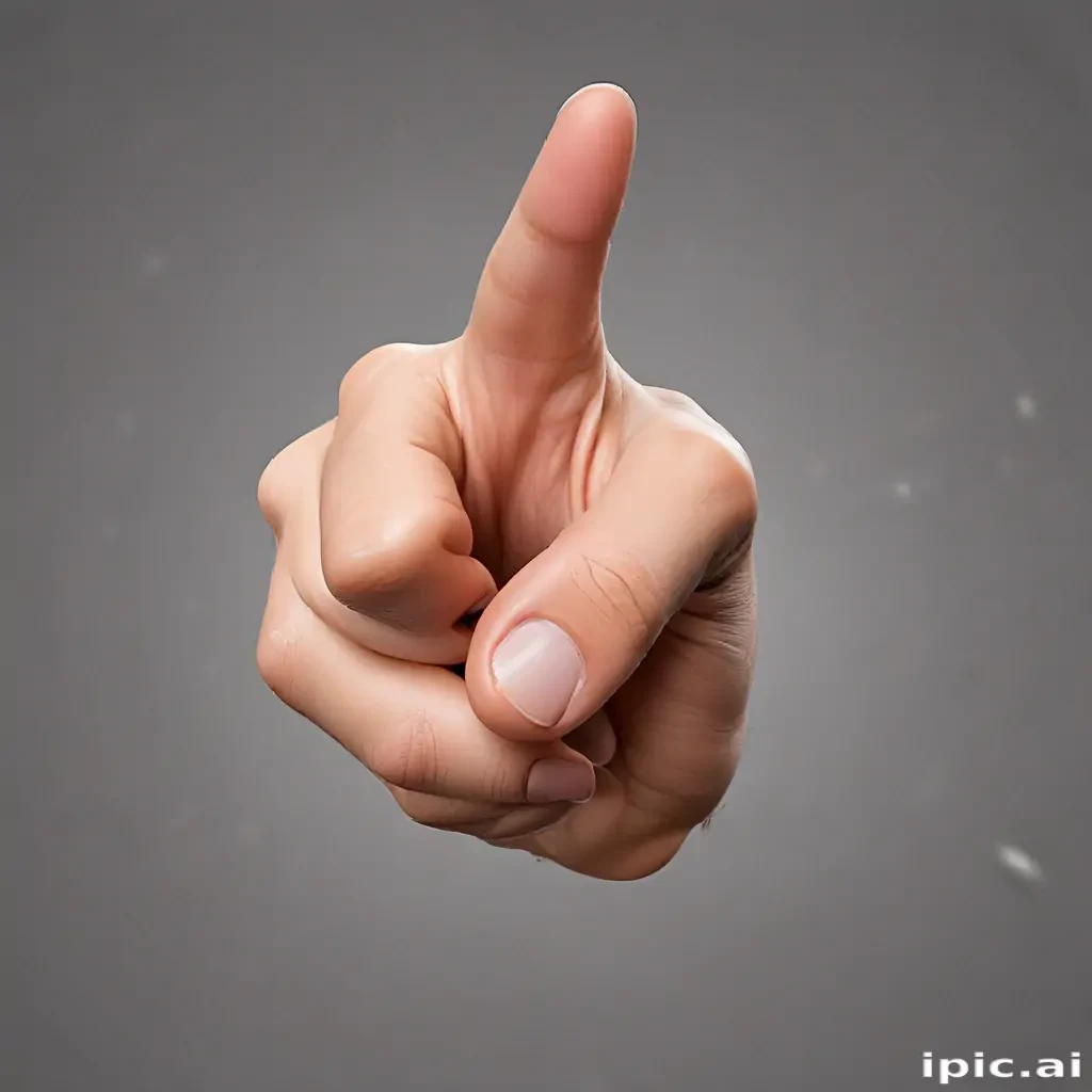 finger pointing png