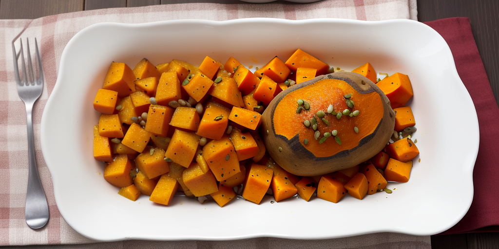 butternut and sweet potato roast