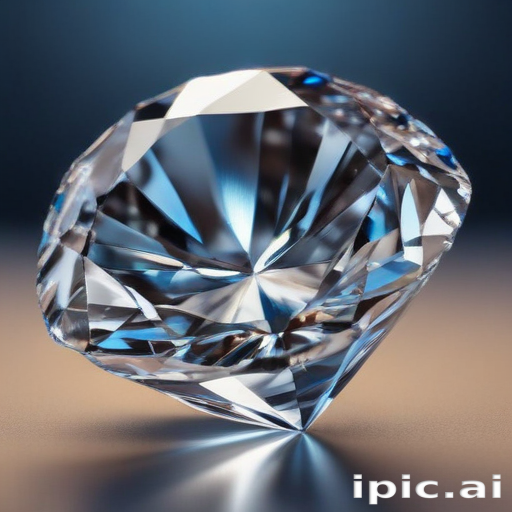 Stunning Close-Up of a Brilliantly Cut Diamond Reflecting Light Beautifully
