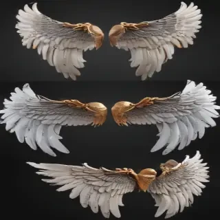 realistic angel wings png