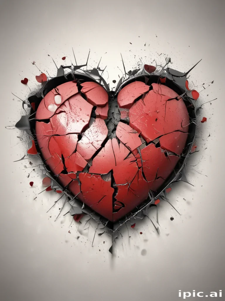 broken heart background