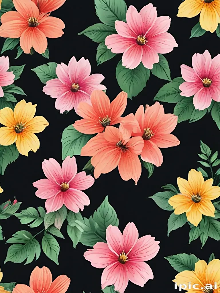 clipart flowers transparent background