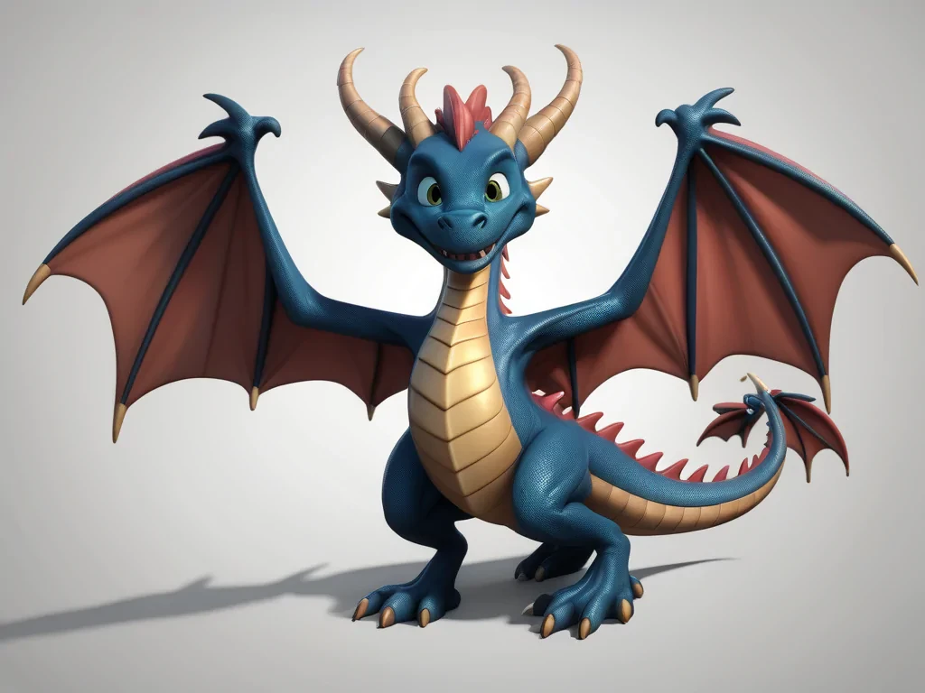 cartoon of a dragon