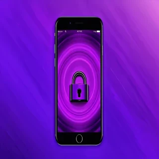 purple lock screen