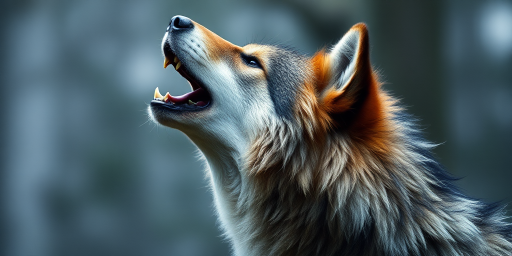 wolf howling png