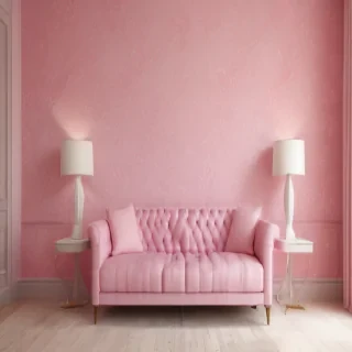 pink wall paper