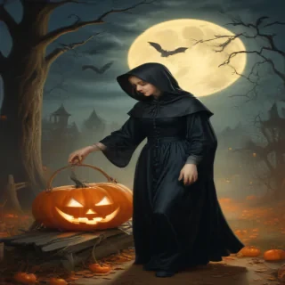 public domain vintage halloween art